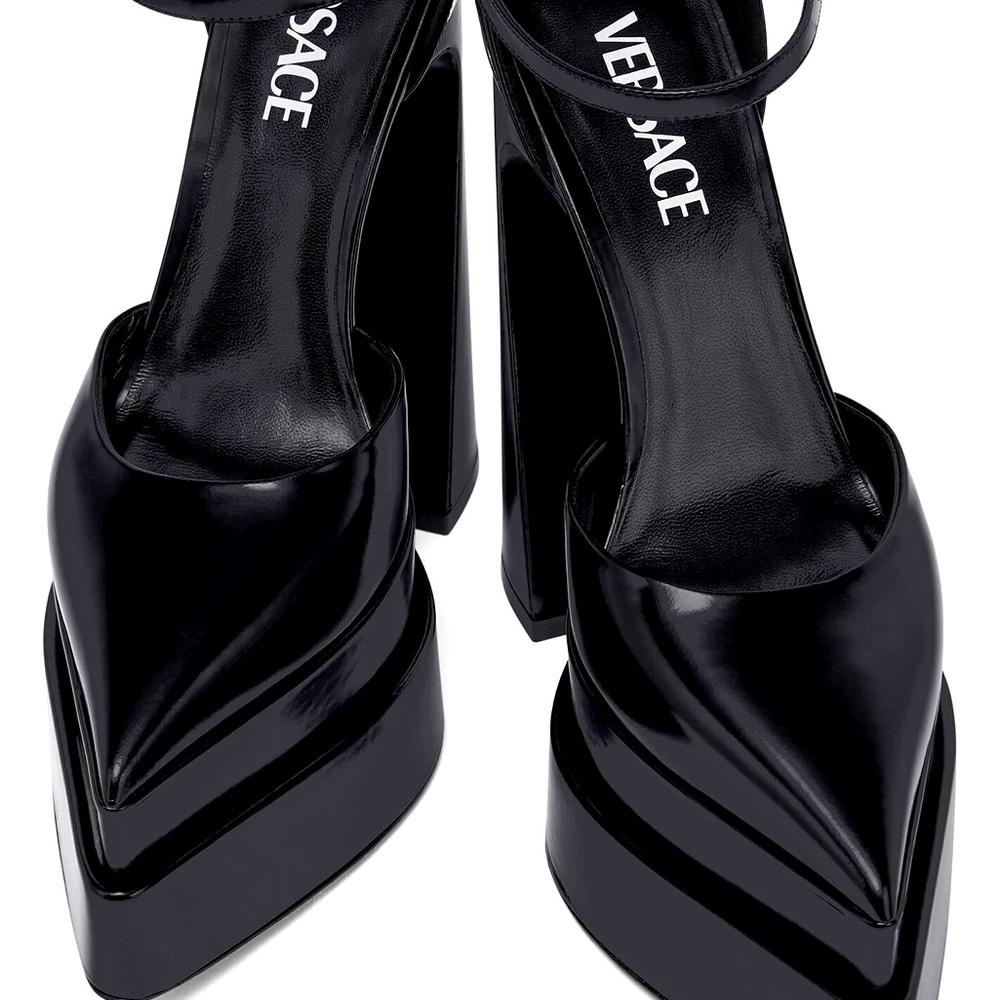 Nero-Oro Versace Platform Shoes - Picture 2 of 16